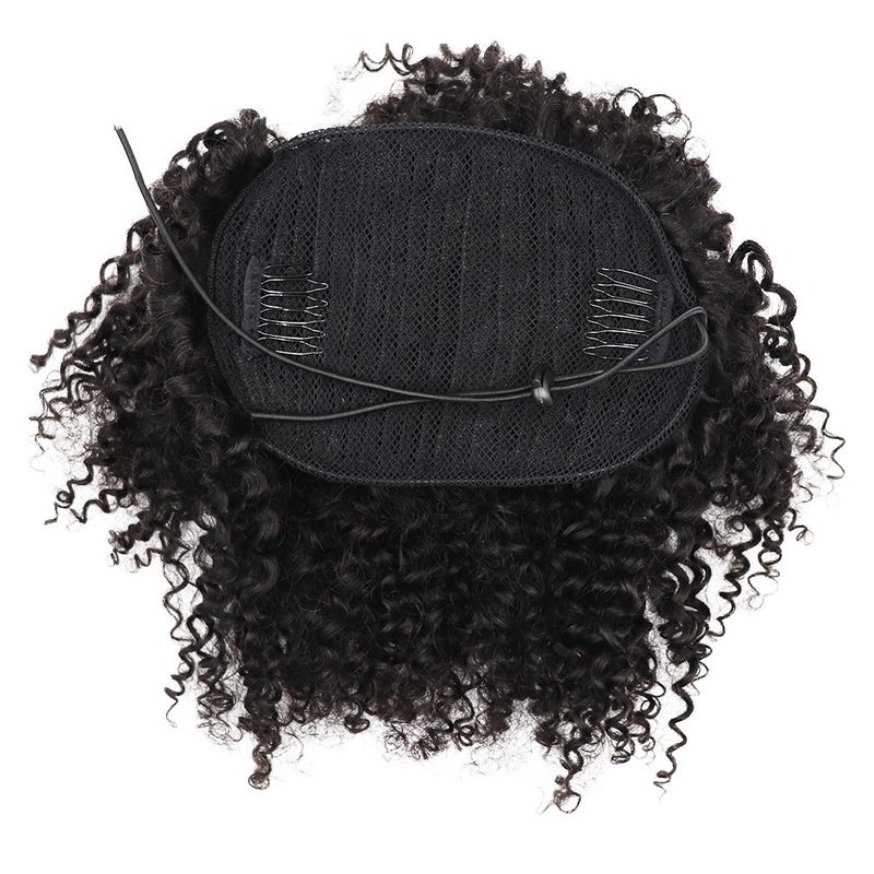 EIAKE Afro Kinky Curly human hair ponytail extensions Kinky Curly drawstring human hair ponytail hairpieces natural curly clip in ponytail (10) - Image 2